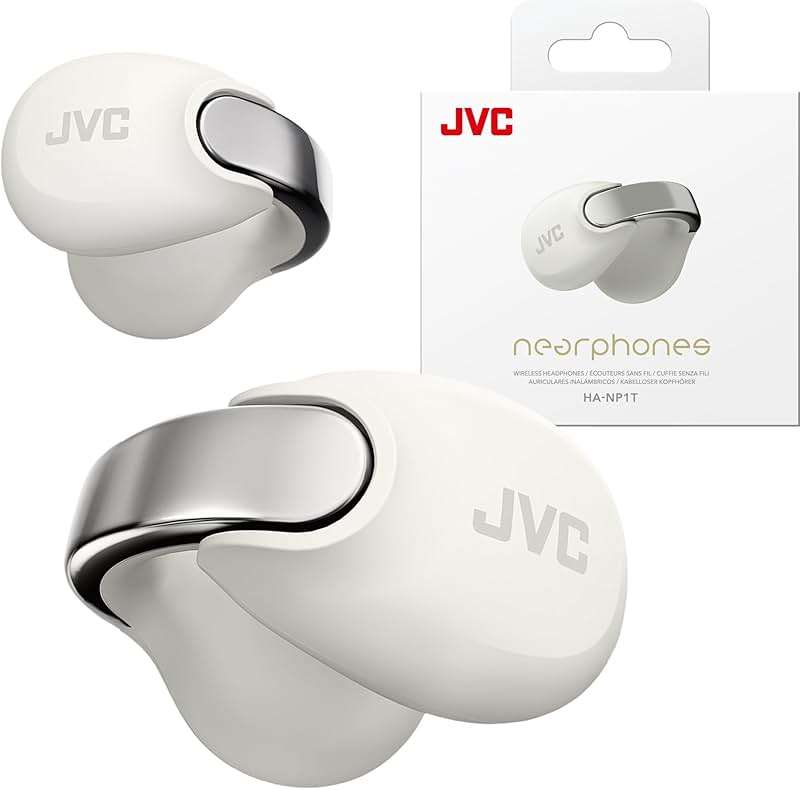 JVC Nearphones Open Ear True Wireless Headphones - Open Ear Earbuds - Bluetooth 5.3-24H Playback - IPX4 Water Resistant - Built-in Mic - Awareness & Comfort - Ear Clip Earbuds - HANP1T - Image 1