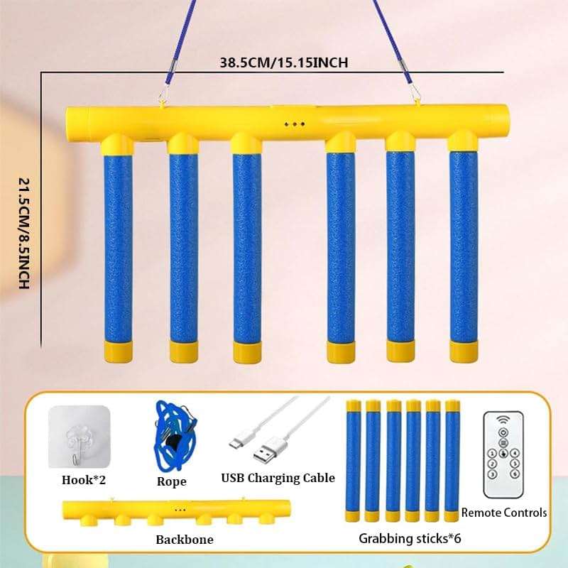 Tendry Reflex Drop Sticks Challenge Game, Hand Eye Coordination Training Toy, Upgrade Remote Control 3 Adjustable Speed - Image 2