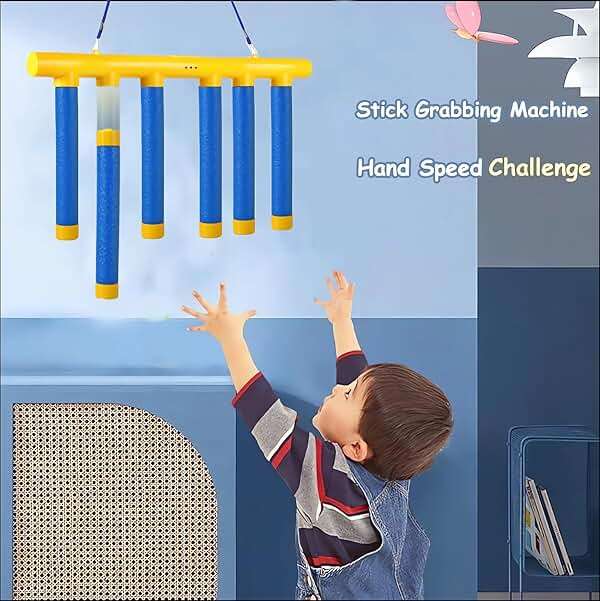 Tendry Reflex Drop Sticks Challenge Game, Hand Eye Coordination Training Toy, Upgrade Remote Control 3 Adjustable Speed - Image 3