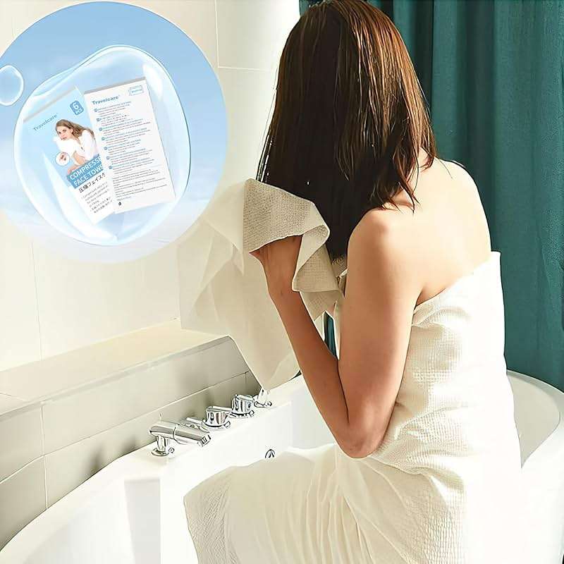 11.8in x 21.3 in Compressed Towels Thicker Style Magic Disposable Face Compressed Towel, Portable Washcloth Reusable for Travel Home, Outdoor Sports, Beauty Salon - Image 4