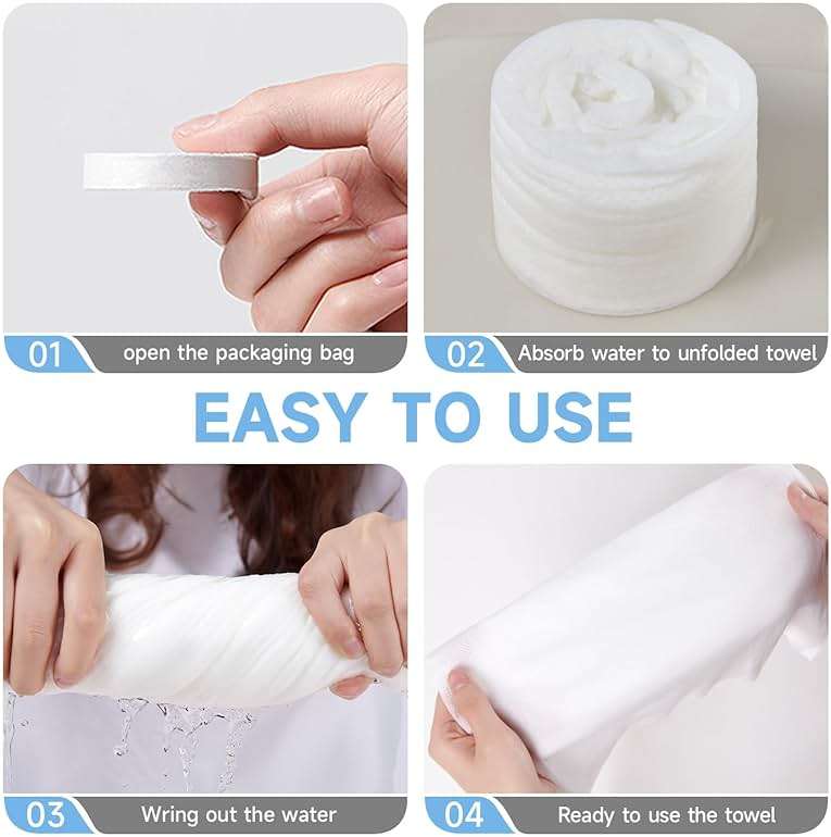 11.8in x 21.3 in Compressed Towels Thicker Style Magic Disposable Face Compressed Towel, Portable Washcloth Reusable for Travel Home, Outdoor Sports, Beauty Salon - Image 5