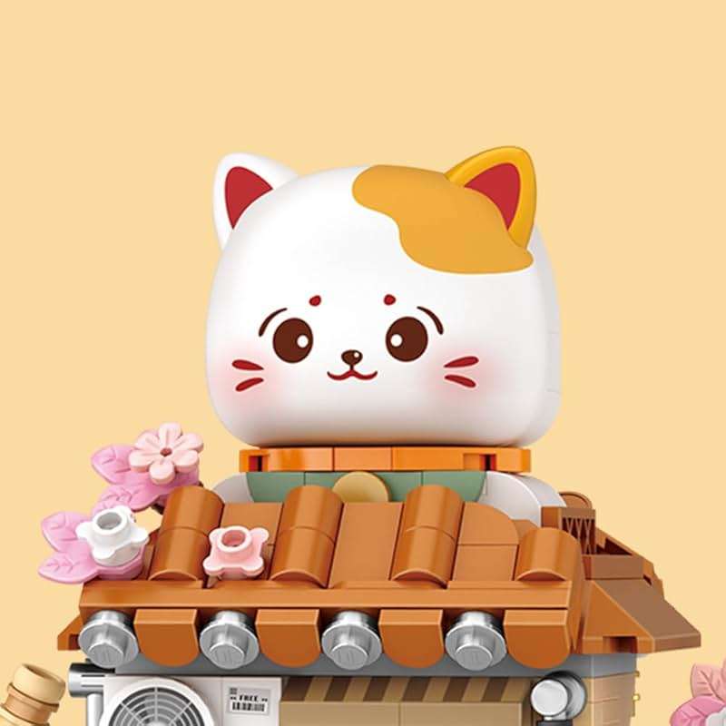 Lucky Cat Building Set,Openable Taiyaki Shop 923PCS Mini Brick Building Toy for Boys Girls Age 8+ - Image 7