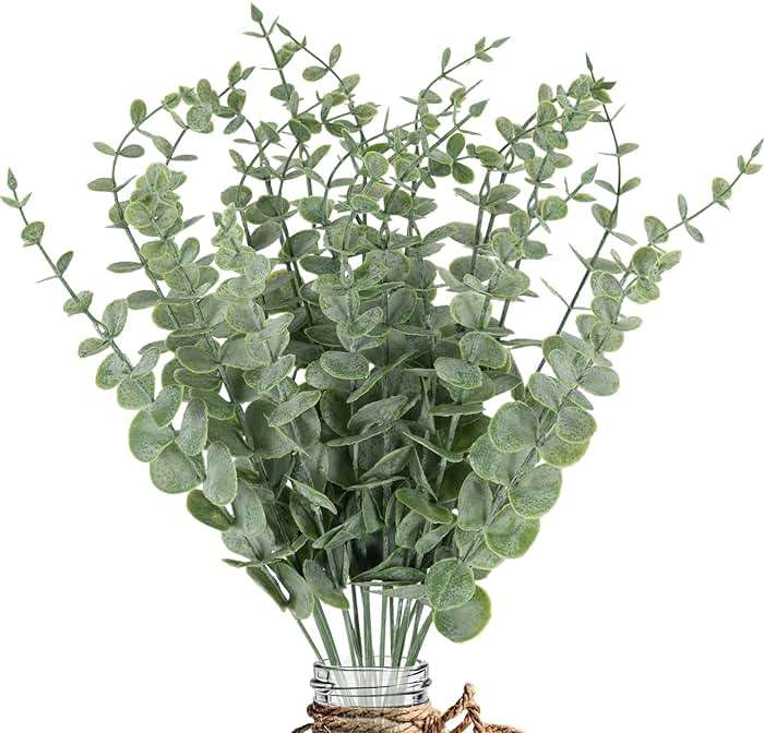 LYRWI 20pcs Eucalyptus Stems Artificial Eucalyptus Leaves Stems Artificial Fake Flowers for Home Office Flowers Bouquet Centerpiece Wedding Decoration Christmas Decor 2026 - Image 1