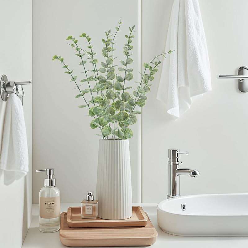 LYRWI 20pcs Eucalyptus Stems Artificial Eucalyptus Leaves Stems Artificial Fake Flowers for Home Office Flowers Bouquet Centerpiece Wedding Decoration Christmas Decor 2026 - Image 5