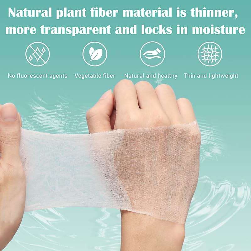 EKIND 200 Pcs Premium Stretchable Cosmetic Cotton Pads, Combination of Open & Unopened Holes, Moisturizing Facial Makeup Cotton, for Women's Beauty and Personal Care - Image 4