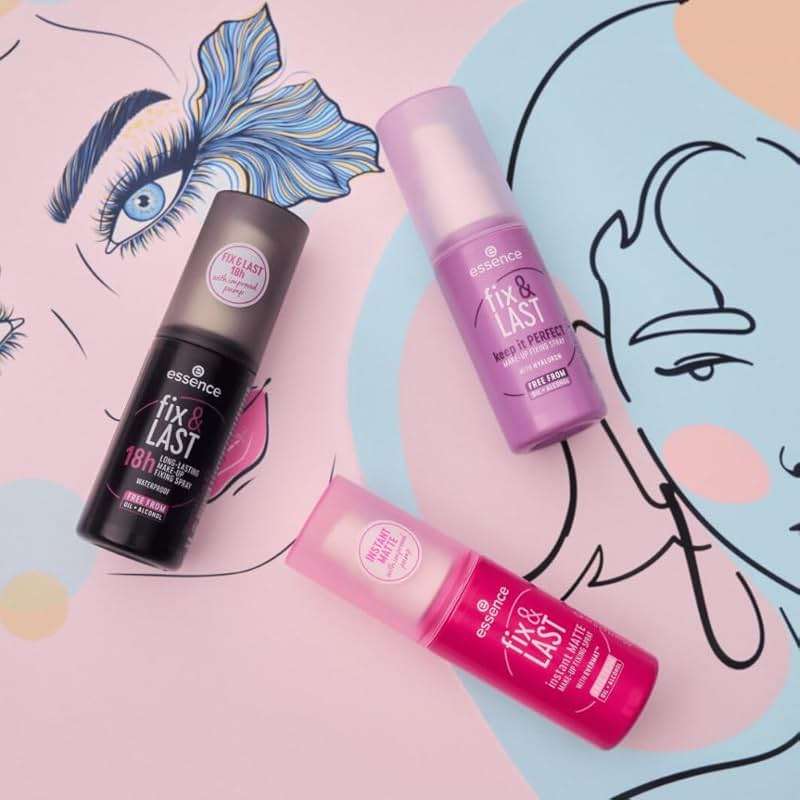 essence | Fix & Last 18H Long-Lasting Makeup Fixing Spray | All-Day Hold & Smudge Proof | Vegan & Cruelty Free - Image 5