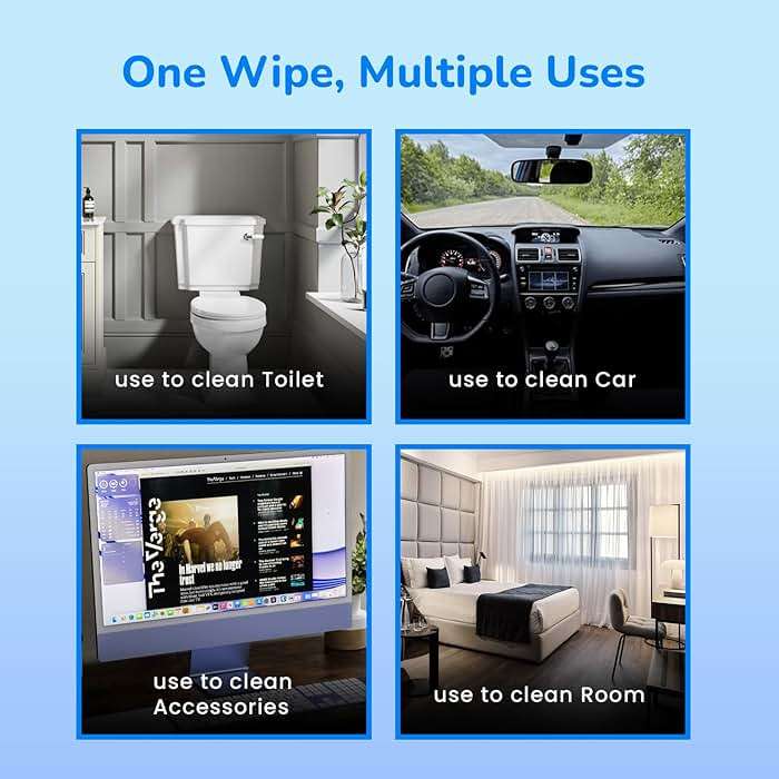 3 Pack Refill Pack Toilet Seat Wipes - Image 7