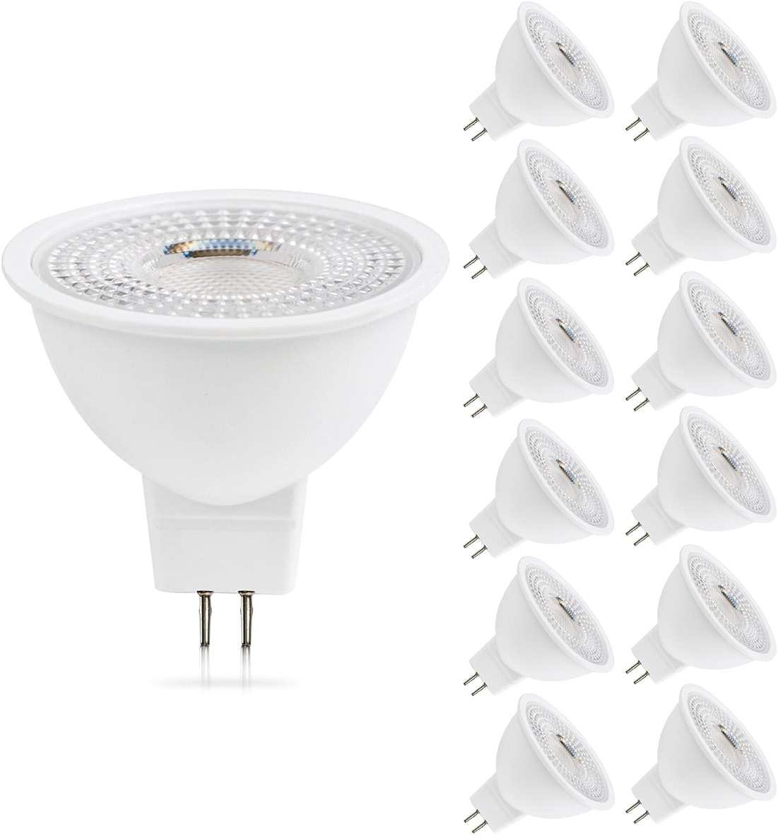 HMYYJT MR16 LED Bulb, 12&36V Low-Voltage GU5.3 LED Bulbs, 2700K LED Light Bulbs. Suitable for Road Light, Patio Lights, Track Lights, Outdoor and Indoor Landscape Lighting. 12 -Pack, dimmable. - Image 1