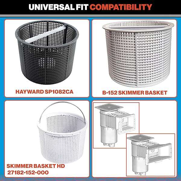 Swimables Pool Skimmer Basket for Inground Pool Compatible with Hayward Skimmer Basket and Pool Filter Basket SP1082CA | Built-in Brass Weight | 316 Stainless Steel Handle & Convenient Rubber Grip - Image 7
