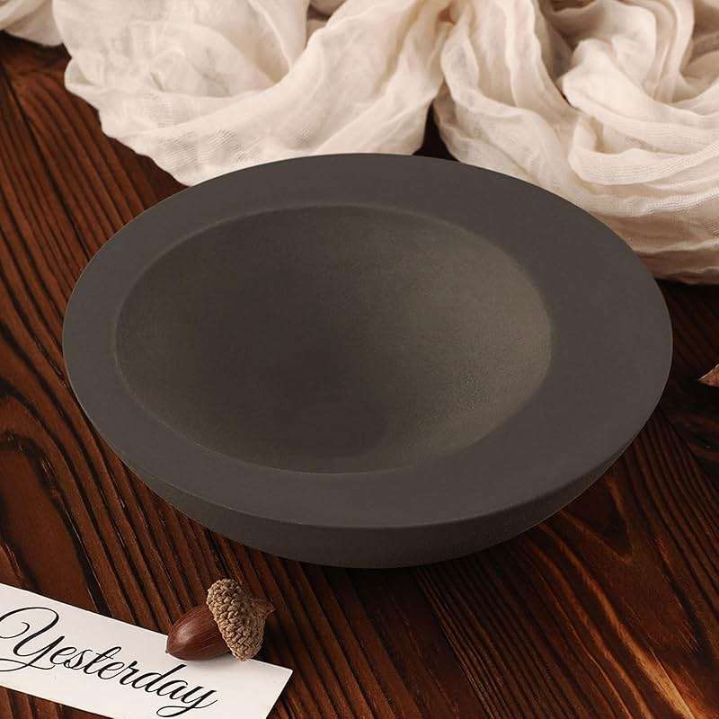 Wehous Large Round Container Mold, Silicone Irregular Bowl Storage Resin Concrete Molds, Candle Holder Succulent Planter Jewelry Trinket Tray Plate Mold DIY Epoxy Resin Casting Plaster Cement Decor - Image 7