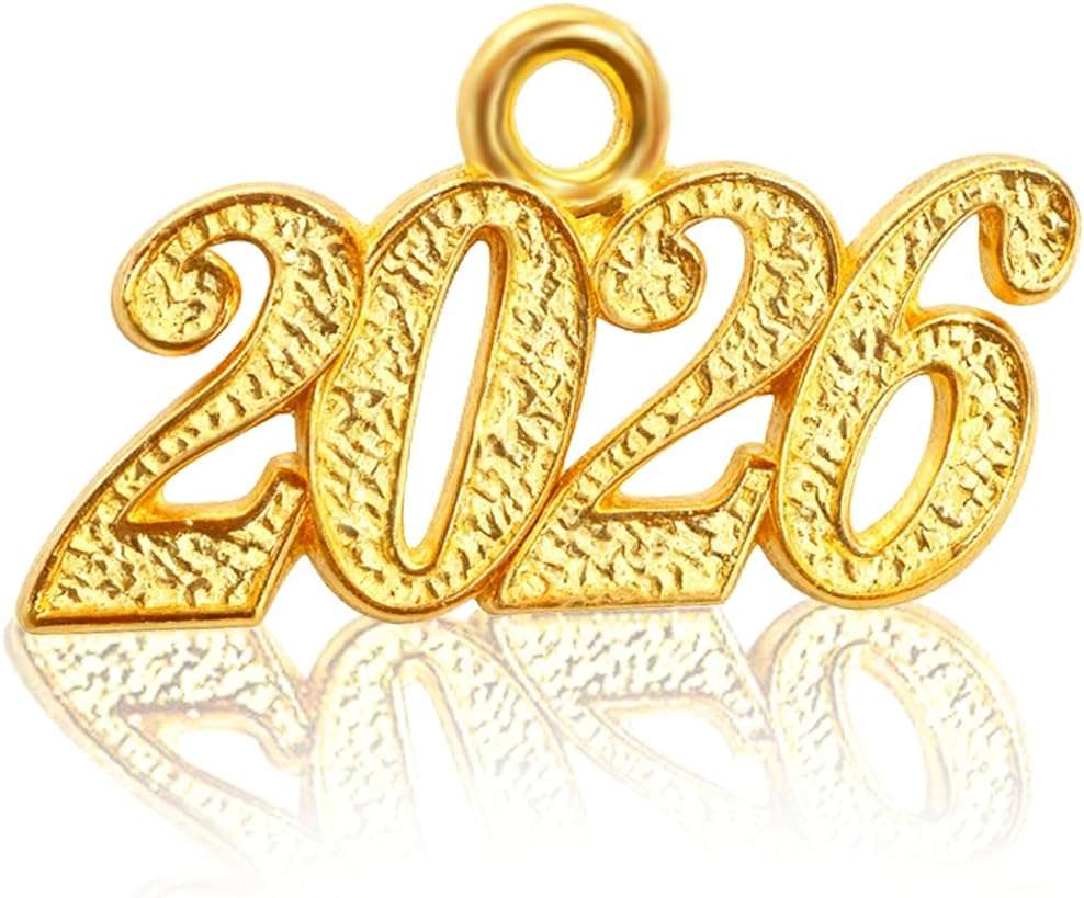FOMOMDI 2025 Gold Plated Charm for Graduation Tassel, Decorative Number Pendant - Image 1