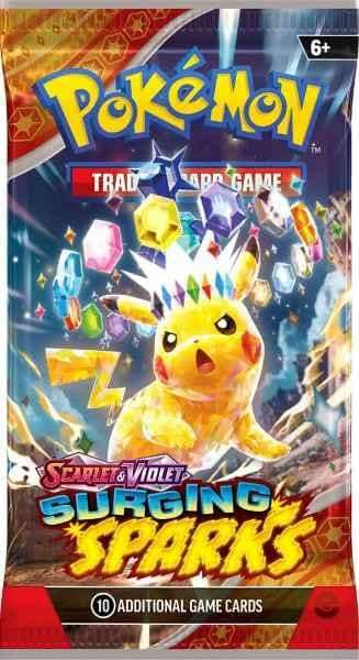 Pokemon TCG Surging Spark – Single Booster Pack – Pack Art May Vary - Image 1