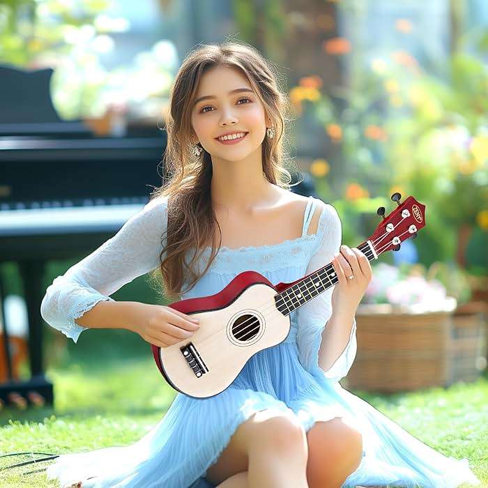 ZENY Soprano Ukulele for Beginners 21 Inch Ukelele Kit for Starter with Gig Bag, Strap, Nylon String, Tuner Pick - Image 2