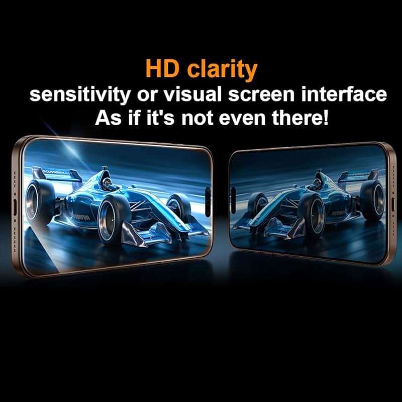 OneFish Screen Protector Privacy for iphone 13 Pro Max/14 Plus, Anti Spy Private Tempered Glass Edge Protection, Dynamic Island Compatible with Installation Frame, 9H Glass Scratch Resistant, 2Pack - Image 3