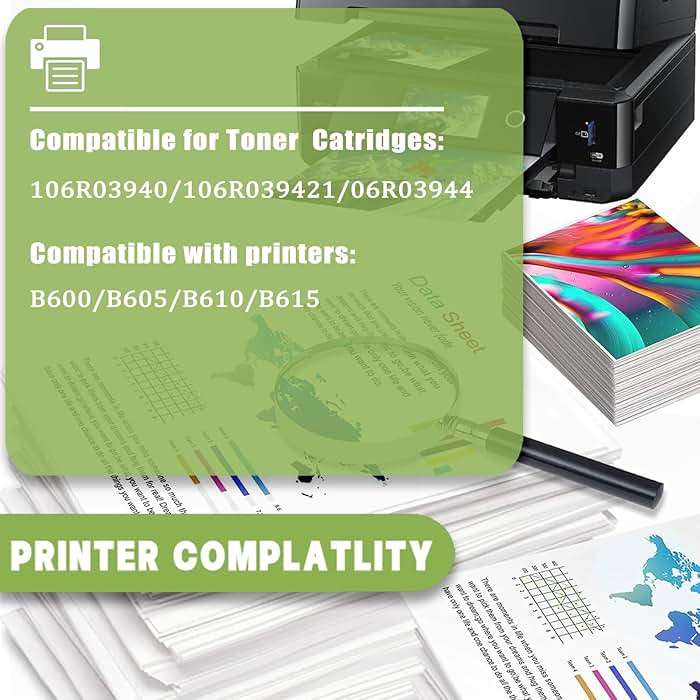 ERNZAT B600 B610 Toner Cartridge Compatible for Xerox B600 B610 106R03944 Toner Cartridges Work for Xerox VersaLink B600 B610 B605 B615 Printers - Image 2