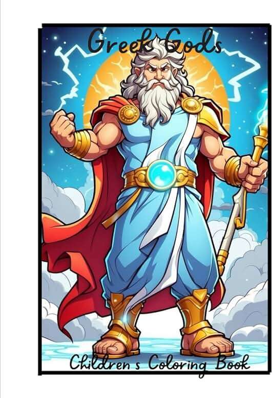Greek Gods: Children's Coloring Book - Image 1