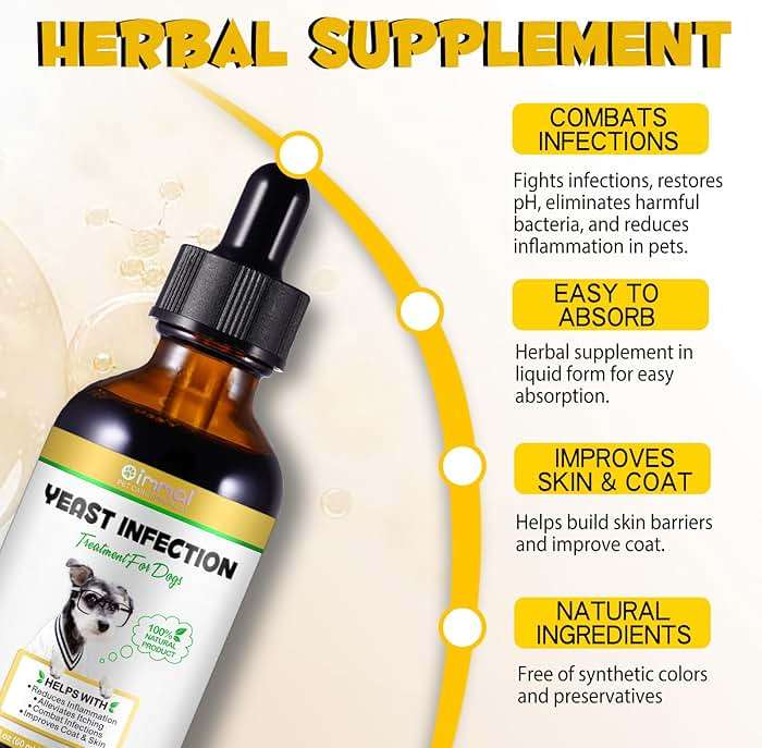 VOSIFSDIY Yeast Infection Treatment for Dogs, Natural Dog Yeast Infection Treatment Supports Itch Relief, Ear Infection, Allergy Relief, Pet Supplies Dog Herbal Supplement, Bacon Flavor - Image 3