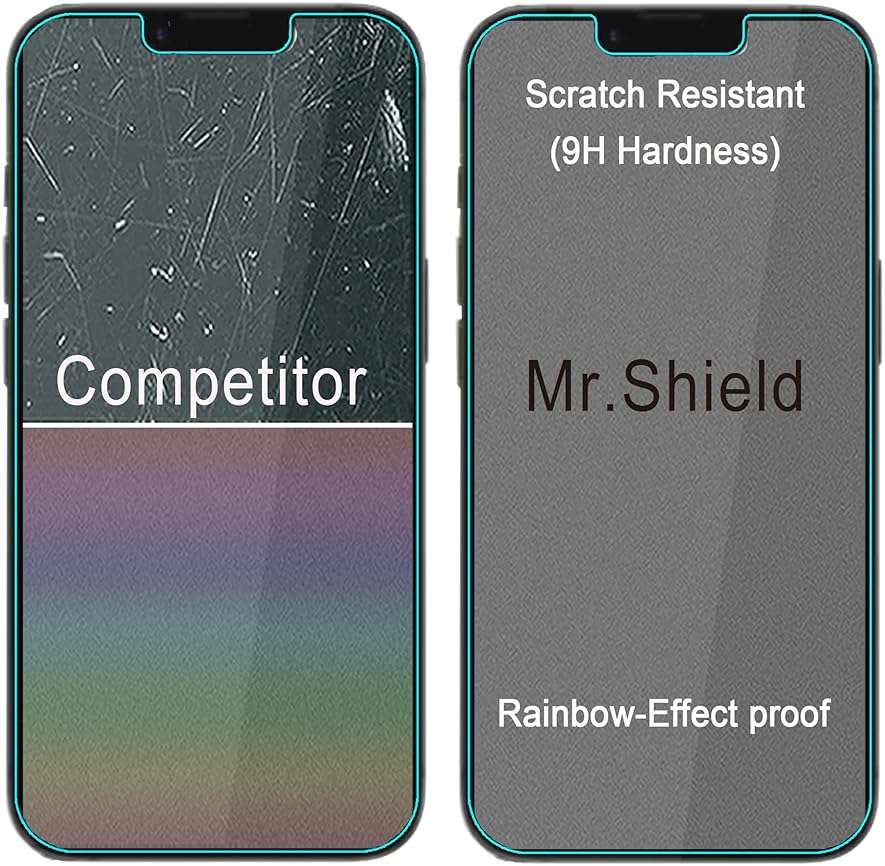 Mr.Shield Screen Protector compatible with iPhone 16E (2025) [Tempered Glass] [3-Pack] [Japan Glass with 9H Hardness] - Image 5