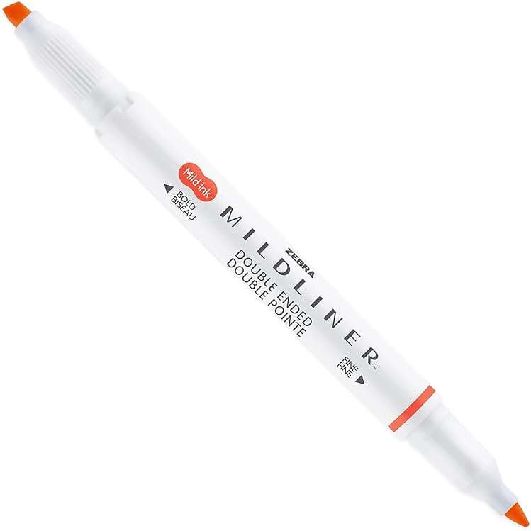 Zebra Pen Mildliner Dual Tip Highlighter Pens - Broad & Fine Tip Double Ended Markers - Pack of Colours in Envelope Gift Packaging - Acid-Free & Non Toxic Ink (15 Pack) - Image 5
