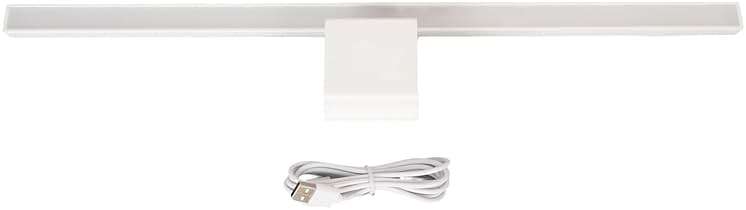 Joyzan Computer Monitor Light Bar,Clip On Eye Strain LED Screen Bar Reading Dimmable Lamp Reduce Bluelight Touch Control Adjustable Stepless Dimming Caring for Home Office Gamer (White) - Image 1