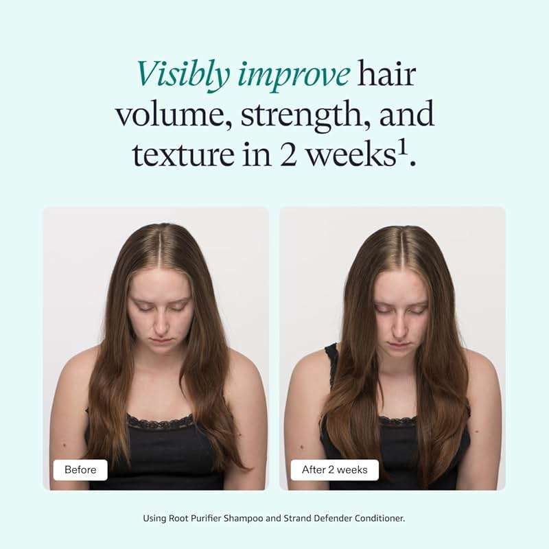 Nutrafol Shampoo and Conditioner, Cleanse and Hydrate Hair and Scalp, Improves Hair Volume, Strength and Texture, Physician-formulated for thinning hair. Color Safe, Sultate Free - 1 Liter Bottle - Image 3