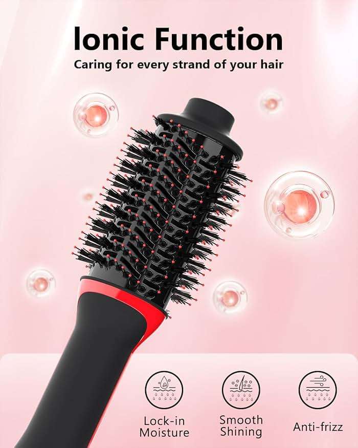 Umeely Plus 2.0 Hair Dryer Brush Blow Dryer Brush in One, 2'' Oval Brush Head Hot Air Brush Styler & Volumizer with Ionic Technology, NTC Smart Temp Control for Smooth, Frizz-Free, Shiny Hair - Image 3
