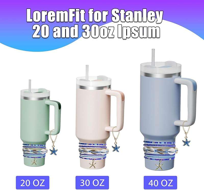 SDIDVIEXPERT Bracelets for Stanley Cup Accessories,7Pcs Boho Adjustable Friendship Bracelets for Stanley 30oz & 40oz Tumbler - Image 5