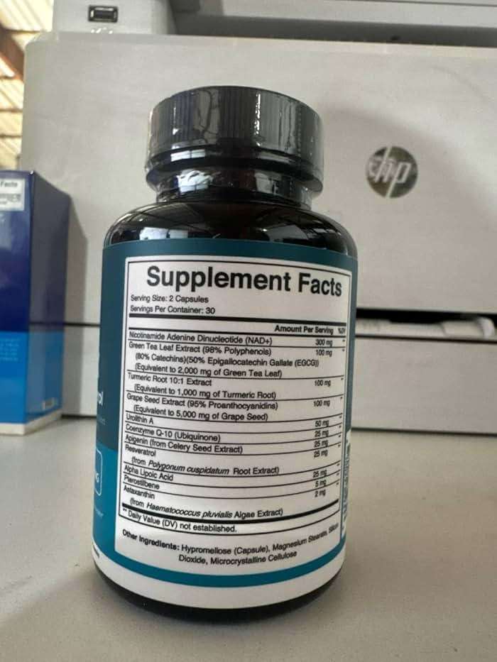 NAD Supplement Extra Strength NMN Alternative Liposomal + Green Tea for Women & Men with Urolithin A, Resveratrol, CoQ10, Alpha Lipoic Acid - Image 4