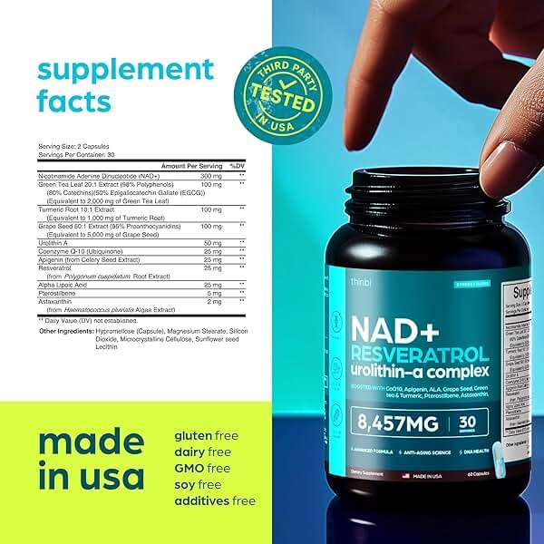 NAD Supplement Extra Strength NMN Alternative Liposomal + Green Tea for Women & Men with Urolithin A, Resveratrol, CoQ10, Alpha Lipoic Acid - Image 9