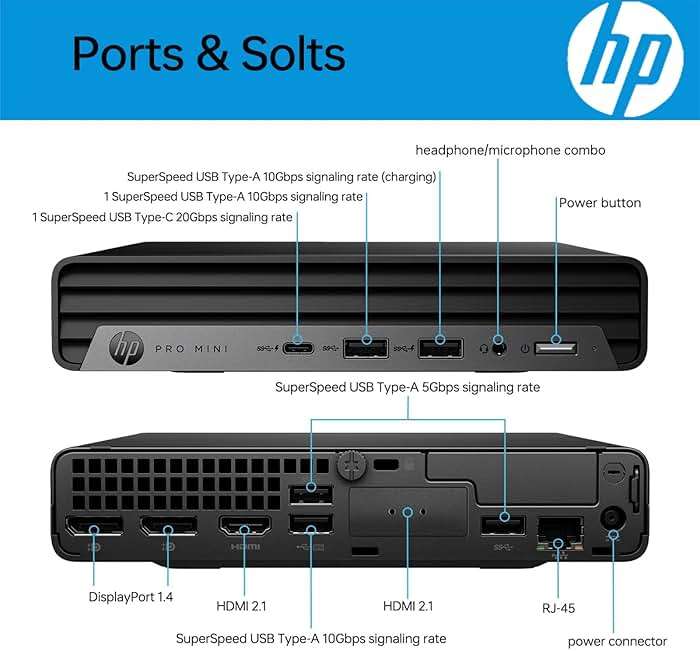 HP Pro 400 G9 Mini PC Desktop Computer, Intel CPU, 16GB DDR5 RAM, 256GB PCIe SSD, Triple 4K Display Support, USB-C, Ultra-Quiet Design, Bluetooth 5.2, WiFi 6, Keyboard and Mouse, Windows 11 Pro - Image 3