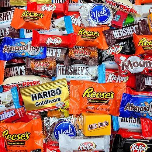 Bulk Assorted Chocolate Candy Variety Pack 2lb - Bulk Candy Individually Wrapped Chocolate for Party Favors & Pinata Stuffers - 2 Pound Candy Variety Mix - Image 2