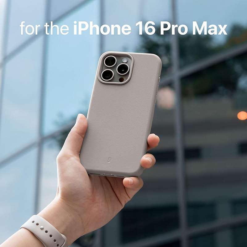 TineeOwl for iPhone 16 Pro Max Magnetic Case, Camera Control Button, Compatible with MagSafe, TPU, Minimalist, Slim/Thin, Grippy - Dune Series (Stone, iPhone 16 Pro Max) - Image 8