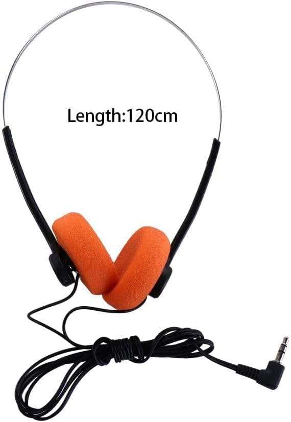 JJLFresheners Black Retro On Ear Headphones, Wired Stereo Headphones, Headphone, Lightweight Portable Headphone with Adjustable Headband,Over,Open-Ear,and Earbuds - Image 2