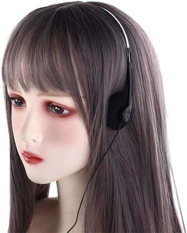 JJLFresheners Black Retro On Ear Headphones, Wired Stereo Headphones, Headphone, Lightweight Portable Headphone with Adjustable Headband,Over,Open-Ear,and Earbuds - Image 7