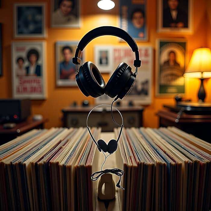 JJLFresheners Black Retro On Ear Headphones, Wired Stereo Headphones, Headphone, Lightweight Portable Headphone with Adjustable Headband,Over,Open-Ear,and Earbuds - Image 8