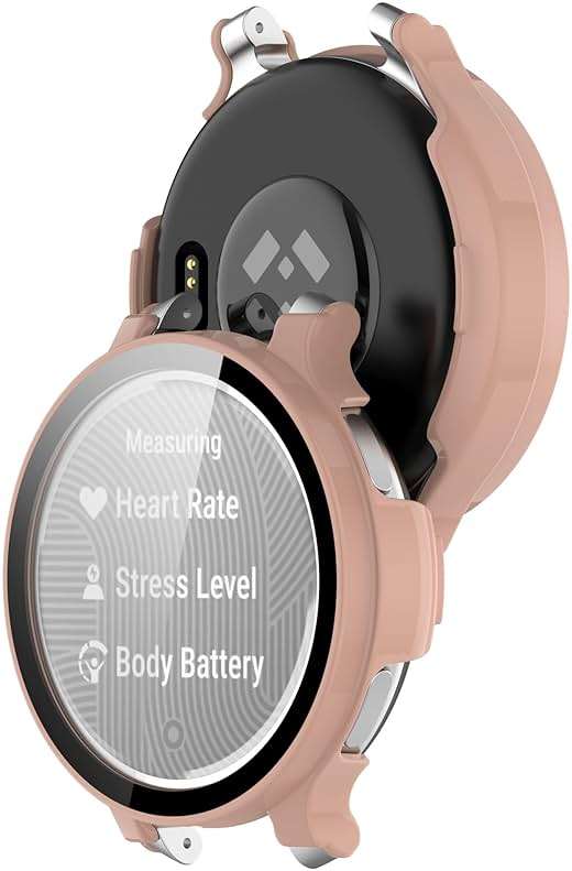 Intended for Garmin Lily 2 Active Case Build-in [Tempered Glass] Film Hard PC Bumper Face Cover Shell Screen Protector for Garmin Lily 2 Active Smartwatch Accessories - Image 7