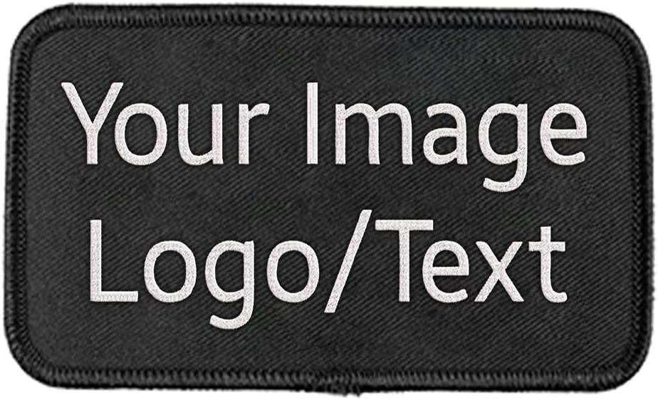 Custom Embroidered Patches, Text Logo Patches, Custom Patches Design Your Own, Personalized Name Patches, Personalized Photo Patches, Custom Any Shape Iron On Sew On Hook and Loop Patch - Image 1