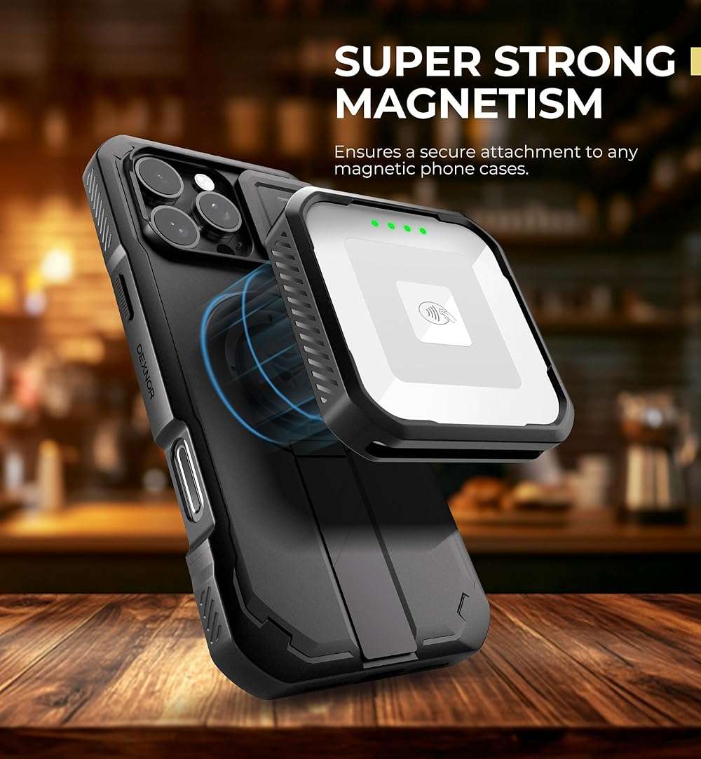 Dexnor Magnetic Case for Square Reader for Contactless and Chip 2nd Generation, Shockproof Protective Cover Rugged Cases for Square Reader 2nd Gen - Image 3