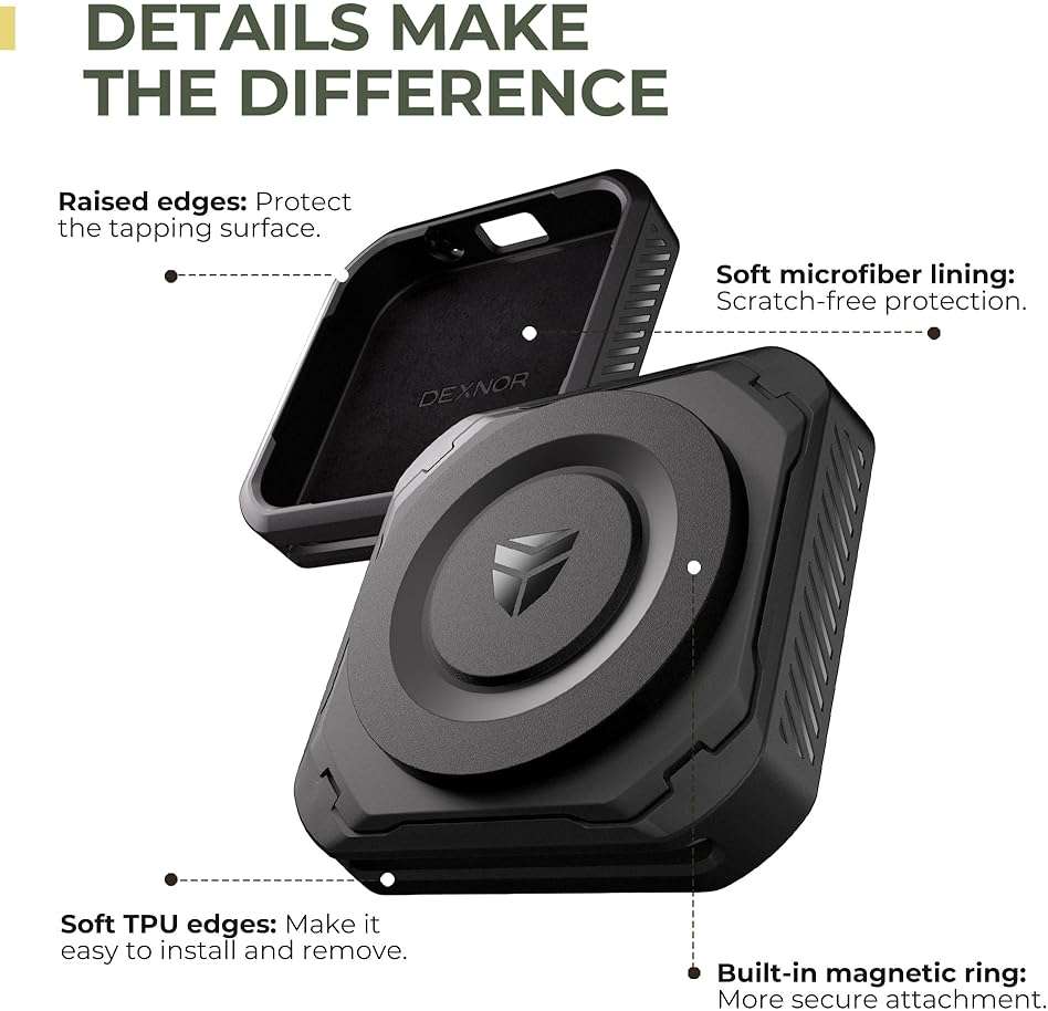 Dexnor Magnetic Case for Square Reader for Contactless and Chip 2nd Generation, Shockproof Protective Cover Rugged Cases for Square Reader 2nd Gen - Image 6