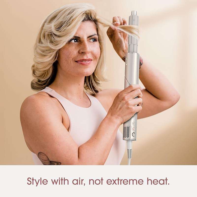 Shark HD430REF (Refurbished) FlexStyle Air Styling & Drying System, Powerful Hair Dryer Brush & Multi-Styler with Auto-Wrap Curlers, Paddle Brush, Oval Brush, Concentrator Attachment, Stone (Renewed) - Image 11