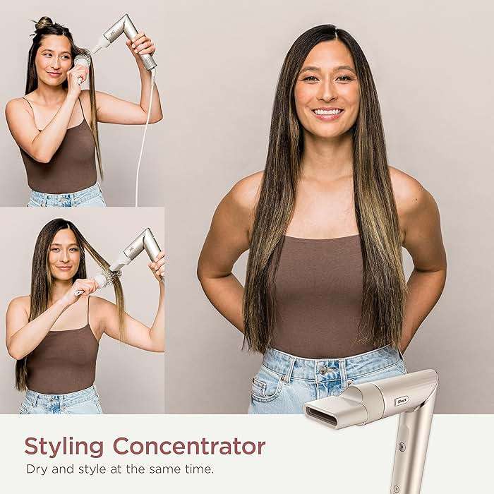 Shark HD430REF (Refurbished) FlexStyle Air Styling & Drying System, Powerful Hair Dryer Brush & Multi-Styler with Auto-Wrap Curlers, Paddle Brush, Oval Brush, Concentrator Attachment, Stone (Renewed) - Image 7