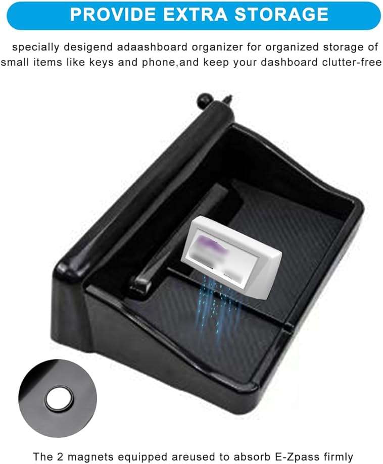 KEPHTH Car Phone Holder for Honda CRV/CR-V Accessories 2023 2024 2025 2026 Cell Phone Holder for Most Smartphones with Dash Organizer Auto Interior Accessories Hands-Free 360 Degree Rotation - Image 4