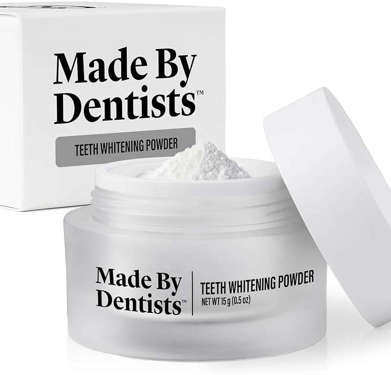 Made by Dentists Professional Teeth Whitening Powder - Remineralizing Hydroxyapatite Tooth Powder Formula with Pap, and Diamond Pwdr - Non-Abrasive Stain Remover for Instant Results - Image 1
