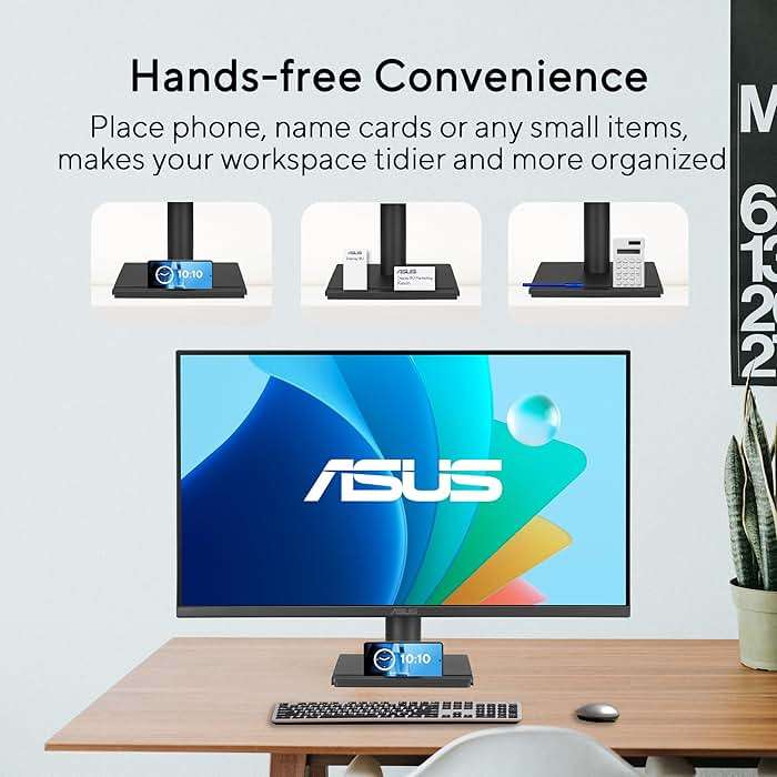 ASUS 27" Computer Monitor (VA279QG) - Full HD, IPS, 120Hz, 1ms MPRT, Adaptive-Sync, Eye Care, Low Blue Light, Flicker Free, HDMI, DisplayPort, VGA, Speakers, VESA Mountable, 99% sRGB, 3yr Warranty - Image 3