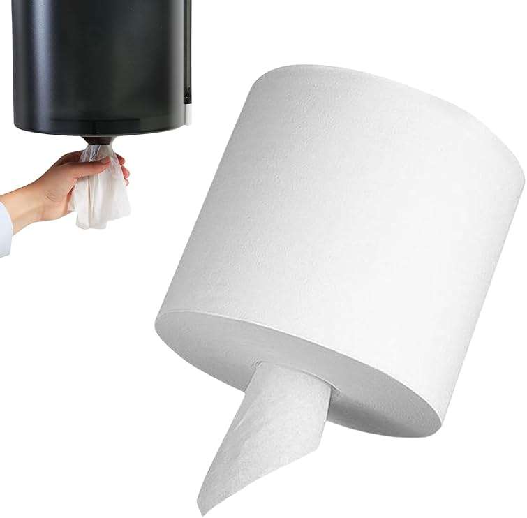 Perfect Stix 10" White Center Pull Paper Towels- Pack of 1ct-600 Sheets Per Roll - Image 1