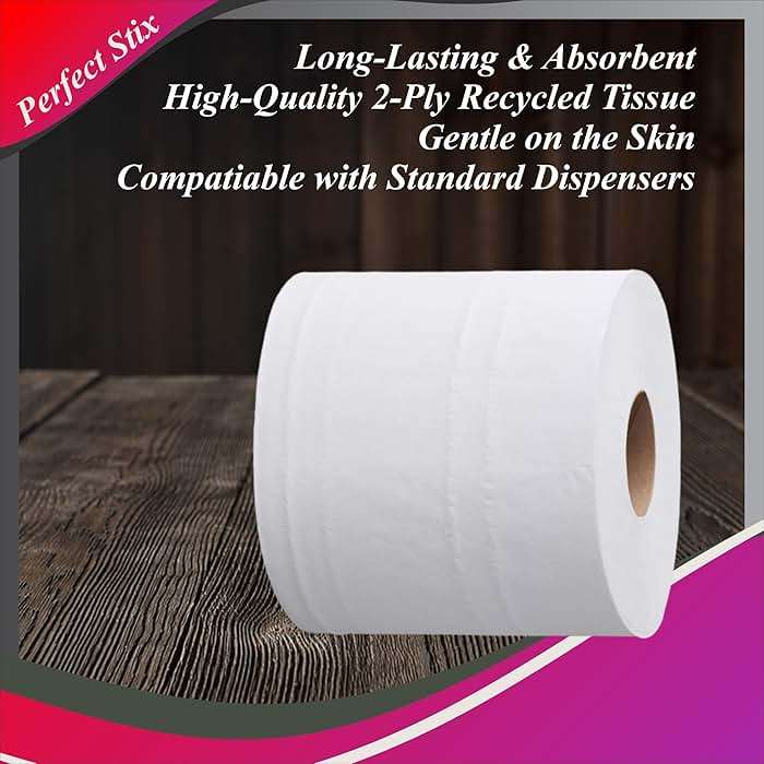 Perfect Stix 10" White Center Pull Paper Towels- Pack of 1ct-600 Sheets Per Roll - Image 5