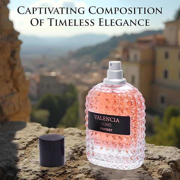 Valencia UOMO Fantasy Men EDP - Spicy & Woody Fragrance - Top Notes of Sweet Red Apple, Cardamom & Calabrian Bergamot - Base Scent of Warm Tobacco Leaf, Patchouli & Vetiver - Elegant 100ml Bottle - Image 8