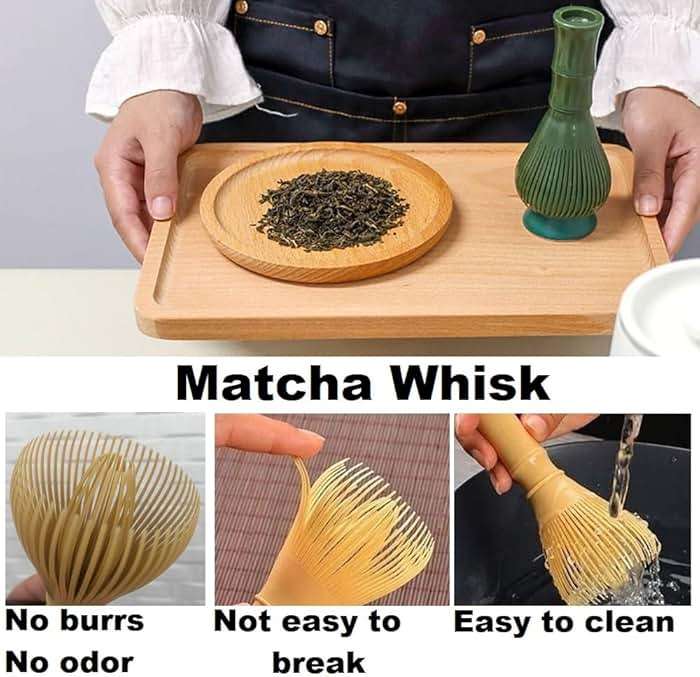 Matcha Whisk, PP Resin Matcha Stirrer, Traditional Handcrafted Japanese Matcha Tea Mixer Brush Mixing Tool Accessory for Tea Preparation (Yellow) - Image 5