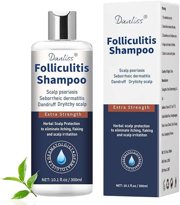 Danliss Sulfate Free - Anti Fungal Folliculitis Treatment Shampoo With Formula for Prone to Folliculitis,Seborrheic Dermatitis,For Normal to Oily Scalp Relieves Itchy & Dry Scalp, Dandruff - 10.1 Oz - Image 1