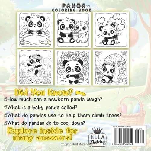 Panda Coloring Book: Discover the Enchanting World of Pandas with Over 50 Adorable Coloring and Activity Pages Featuring Cute Panda, Giant Panda, Red Panda, and More. - Image 2